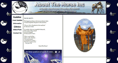 Desktop Screenshot of aboutthehorse.com